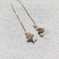 Kokomo Seashell Threaders Earrings-Au+ORA
