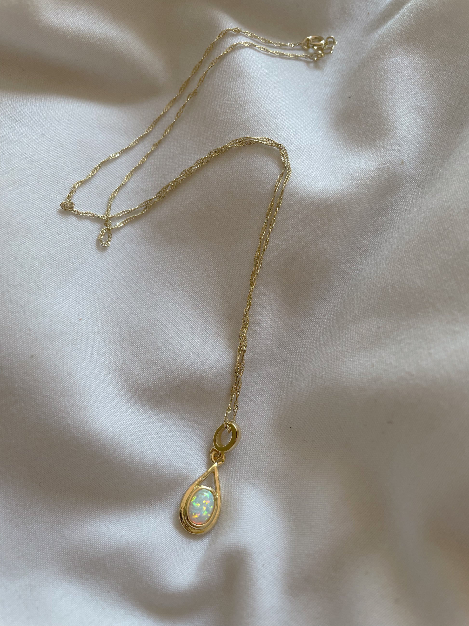 Always On My Mind Opal Necklace