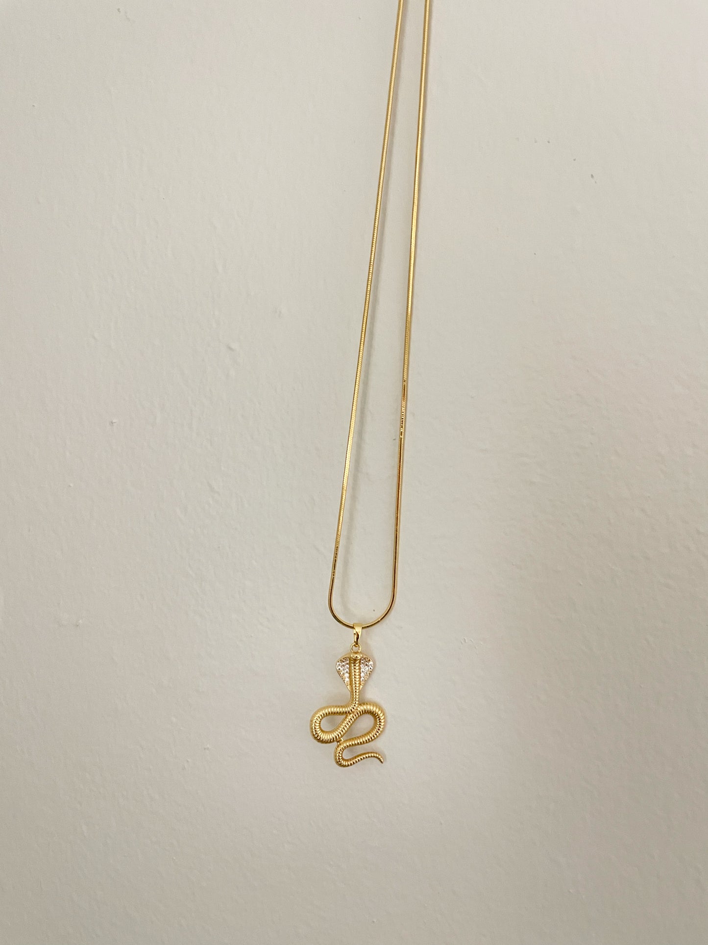 Snake Charmer Gold Necklace. Gold Filled