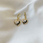 Balanced Luv Yin Yang Earrings Black and White