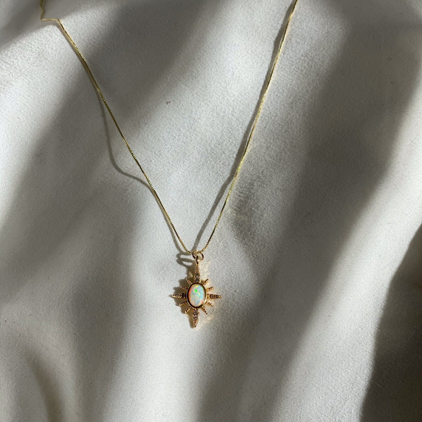 Starbright North Star Opal Necklace