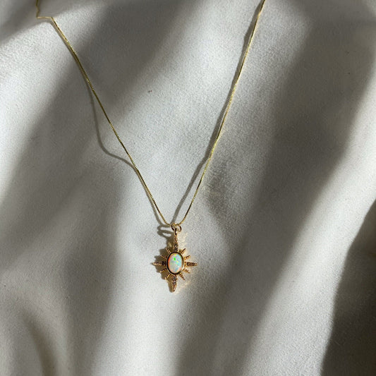 Starbright North Star Opal Necklace