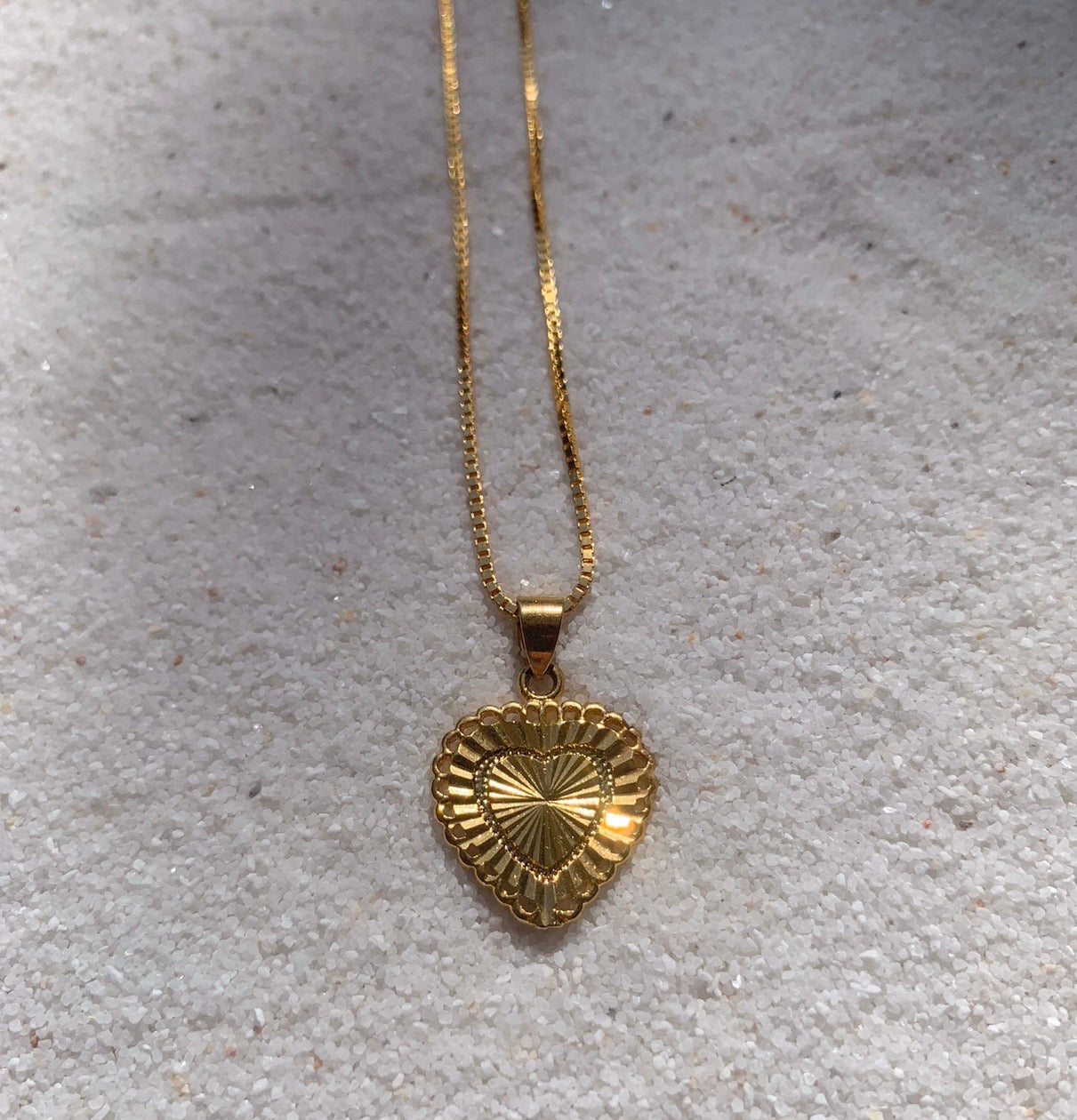 HeartBreaker 18k Gold Necklace with Heart Charm-Au+ORA