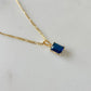 Blue Stone Chain Necklace
