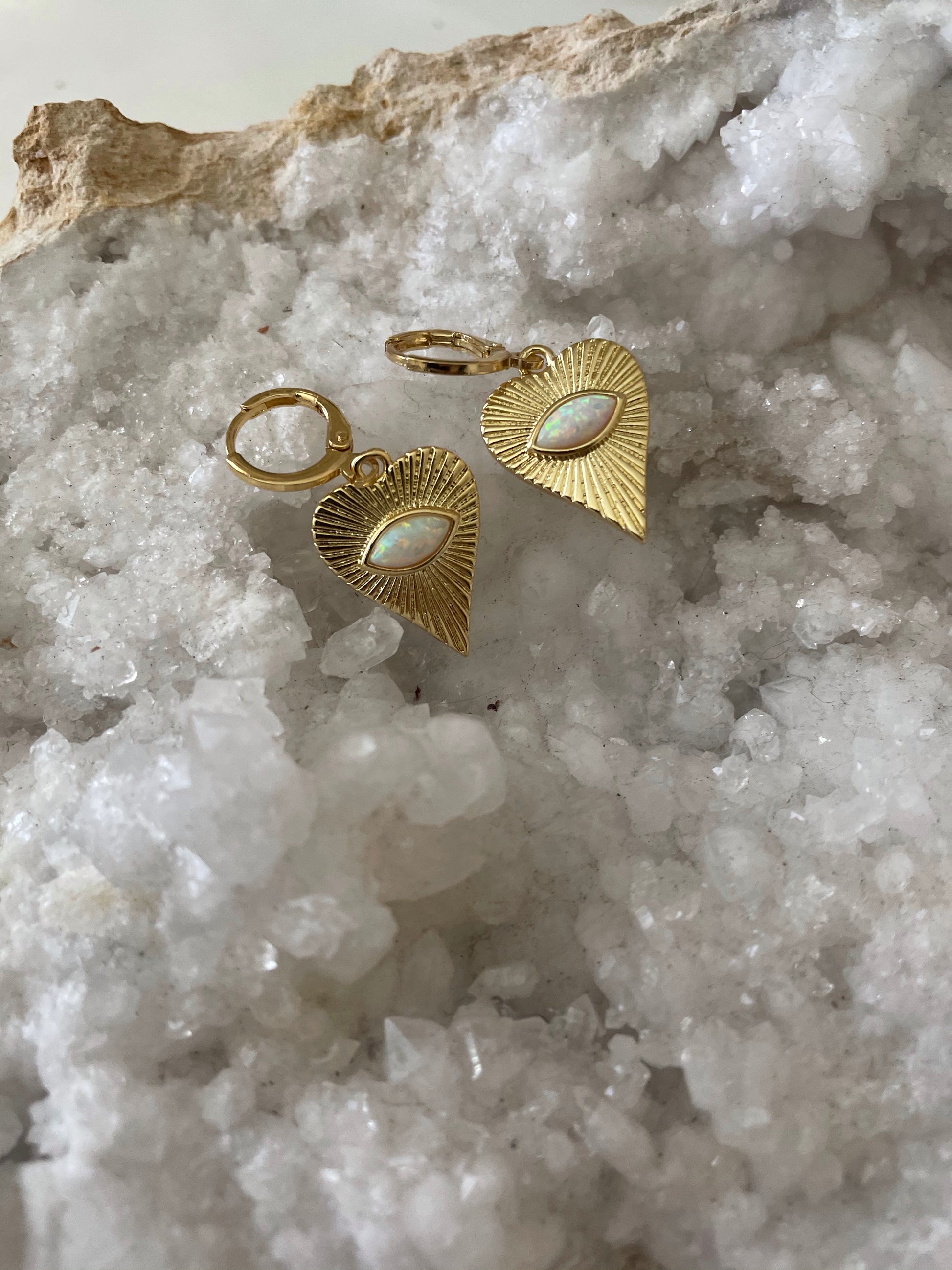 Ocean Heart Earrings