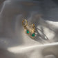 Baby Teardrop Emerald Earrings